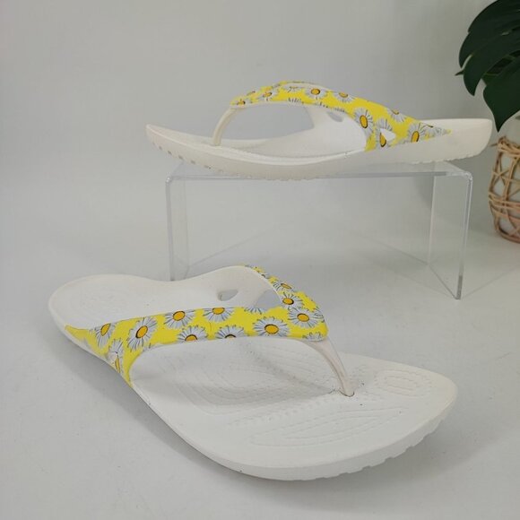 Crocs Women's Kadee White Synthetic Sandals Size 10 - Picture 1 of 8